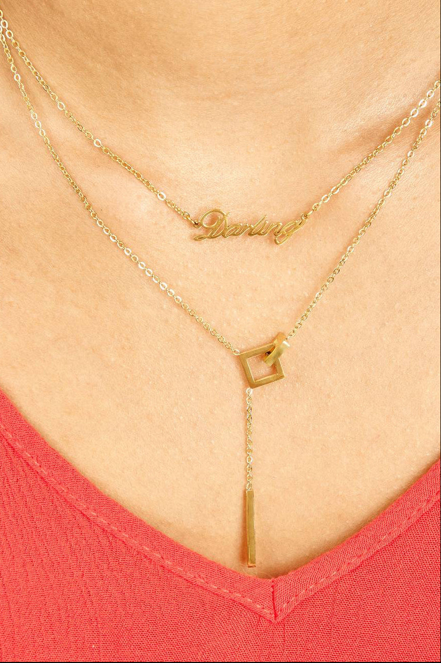 Sleek Drops Necklace