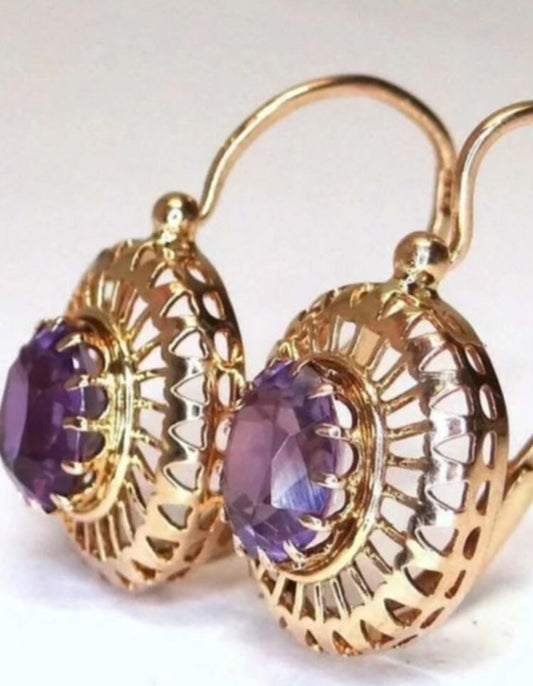 Amethyst Aura Earrings