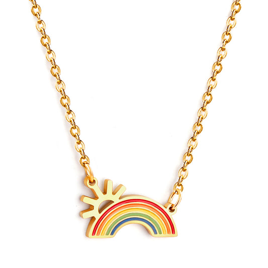 Colorful Clouds Necklace