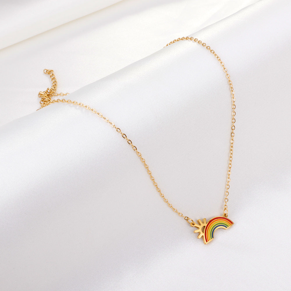 Colorful Clouds Necklace