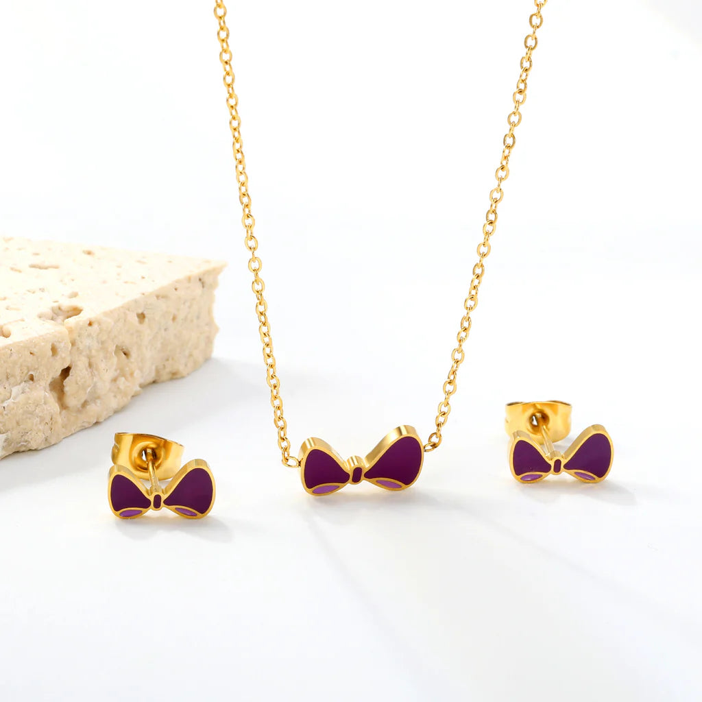 Lilac Bows Set