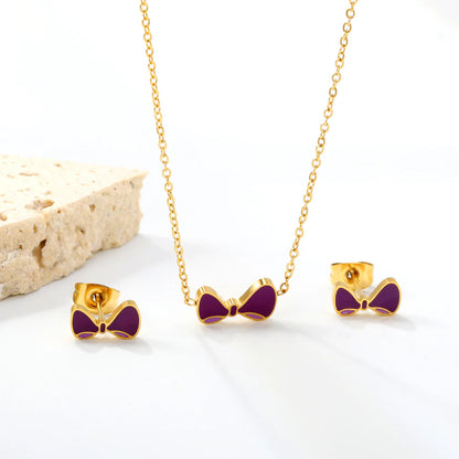 Lilac Bows Set