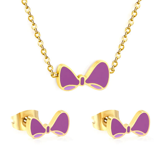 Lilac Bows Set